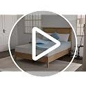 Blue King Memory Foam Mattress Topper - 3 Inch Cooling Gel Infused