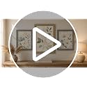 Euwazram Gold 30x30 Textured Antique Picture Frame with Inner Trim - Vintage Style