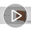 Walnut Shoe Cabinet with 2 Flip-Down Drawers and Adjustable Shelves - 37.6 Inch