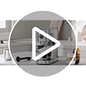 XIXUBX Silver Espresso Machine with Milk Frother - 20-Bar, Steam Wand, Compact