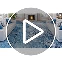8x10 ft Modern Abstract Washable Area Rug - Non-Slip Backing, Short Pile, Red & Orange