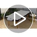 Double-Sided Massage Table Pad 76x34in Plush Fleece & Microfiber Cover, Spa Bed Topper