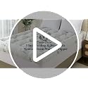 White Queen Size Memory Foam Mattress Topper with Gel Cooling & Support - 3 Inch