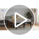 QEROMY Full Size Bed Frame - 18 Inch Sturdy Platform Bed with Storage