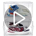 Medium Size Acrylic Shoe Storage Box for Sneakers & Loafers - Clear, 12 Pack (Size 12.5)