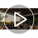 Ohniyou 52-Inch Black Low Profile Ceiling Fan with Lights & Remote Control