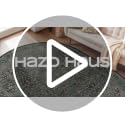 Moss Green 5x8 Oval Rug with Non-Slip Backing - Vintage Floral Area Rug for Living Room