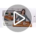 Tidita Acacia Wood Stove Top Cover 30x22 Inches for Electric & Gas Stoves