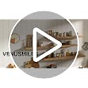 Venusmiles 24-Inch Live Edge Reclaimed Elm Floating Shelves - Heavy-Duty Wall Mount Set of 2 - Natural Finish