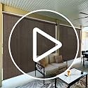 Mocha Patio Shades Roll Up Outdoor Blinds for Porch 7' W x 8' H - UV Blocker