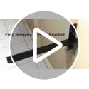 (2-Pack) 16-Inch Free Hanging T Shelf Brackets, Heavy Duty Steel Floating Support, Hidden Countertop Hardware, PetrelWing DIY Shelving